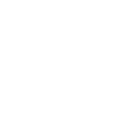 Bauhaus Star Circle Logo #ffffff