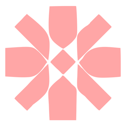 Bauhaus Asterisk Star Logo #ffa6a6