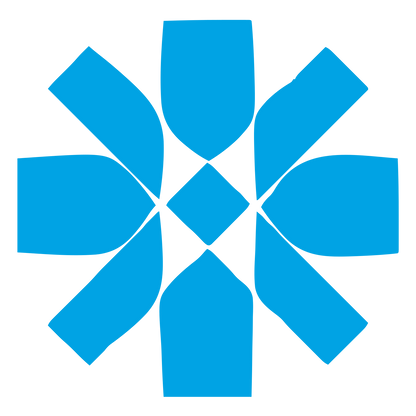 Bauhaus Asterisk Star Logo #00a3e4