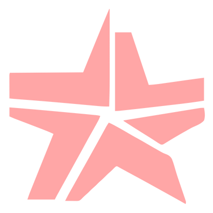 Brutalist Star Logo #ffa6a6