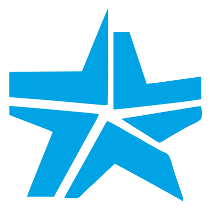 Brutalist Star Logo #00a3e4