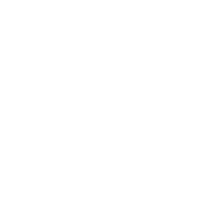 Brutalist Star Logo #ffffff