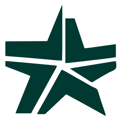 Brutalist Star Logo #003932