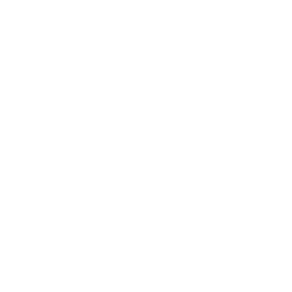 Brutalist Fragmented Star Logo #ffffff