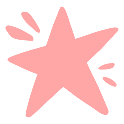 Hand-Drawn Star Logo #ffa6a6