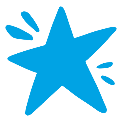 Hand-Drawn Star Logo #00a3e4
