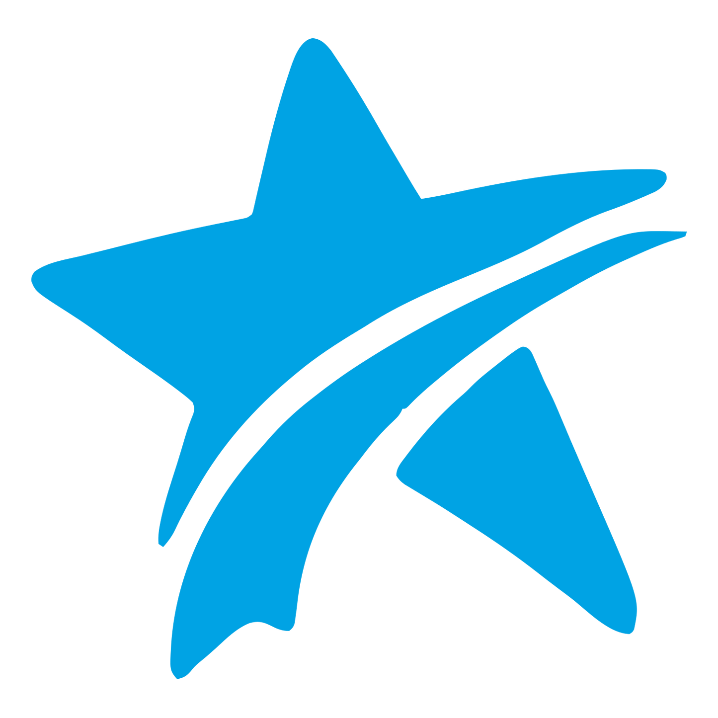 Swoosh Star Logo #00a3e4