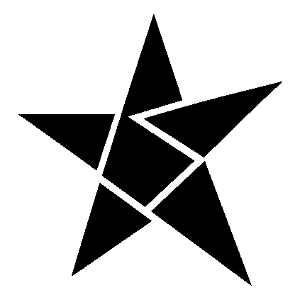 Layered Overlap Star Logo
