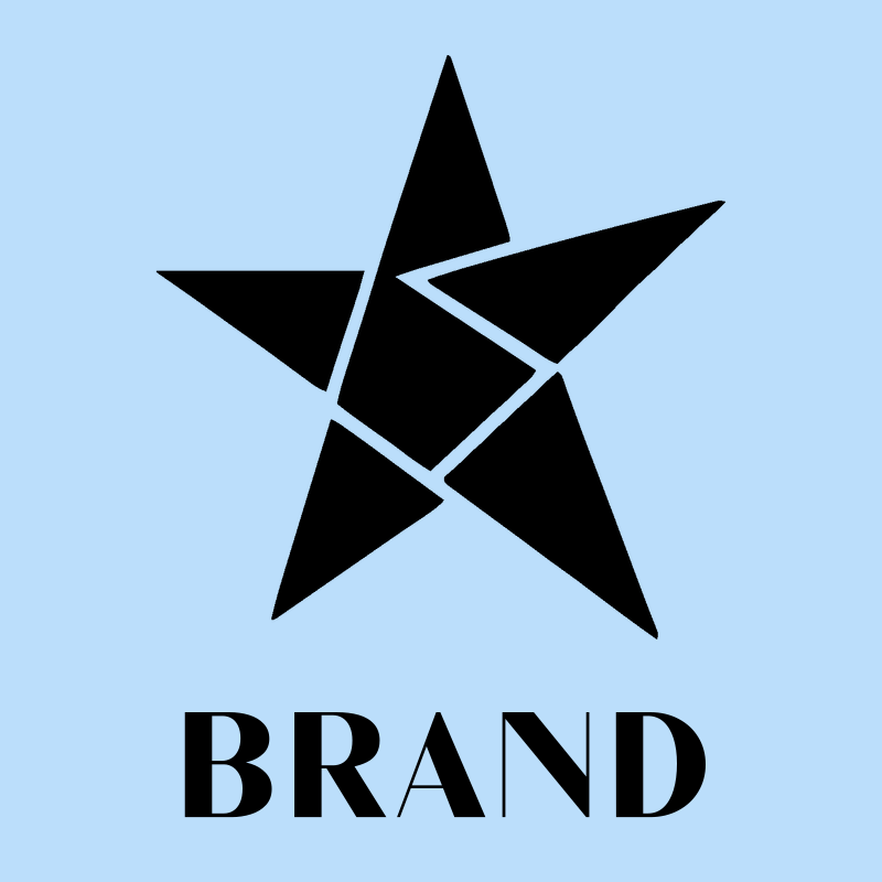 Layered Overlap Star Logo preview