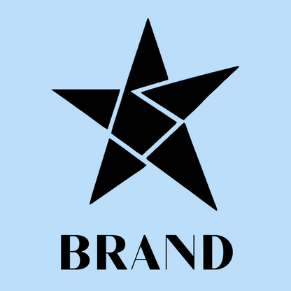 Layered Overlap Star Logo preview