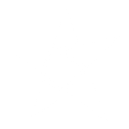 Layered Overlap Star Logo #ffffff