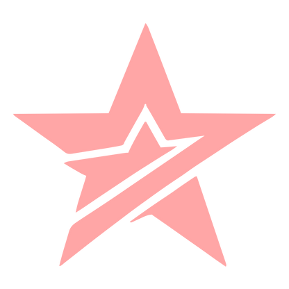 Slash Star Layered Logo #ffa6a6