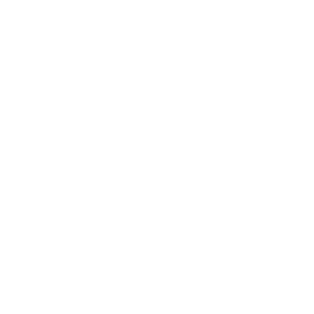 Slash Star Layered Logo #ffffff
