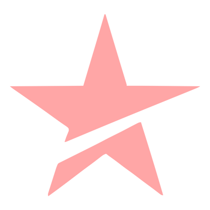 Sliced Star Logo #ffa6a6