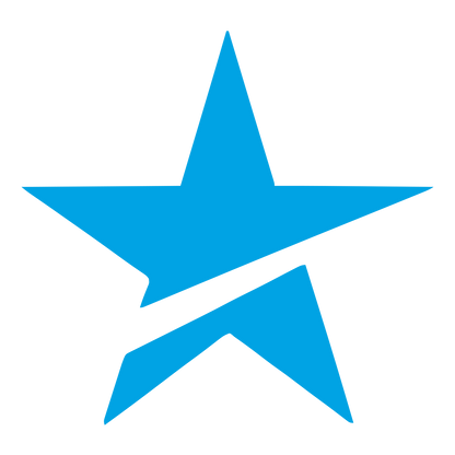 Sliced Star Logo #00a3e4