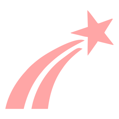 Shooting Star Trail Logo #ffa6a6