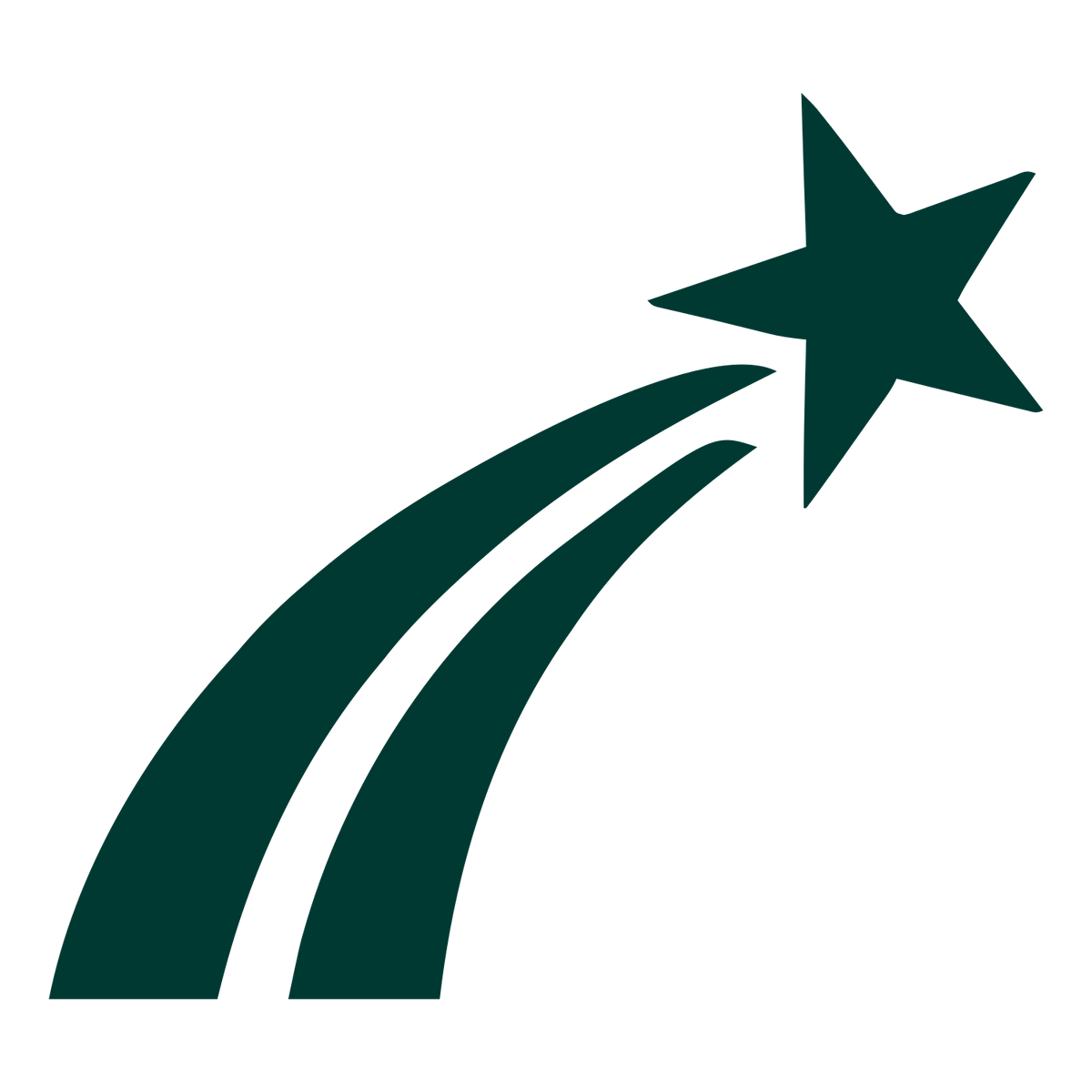 Shooting Star Trail Logo #003932