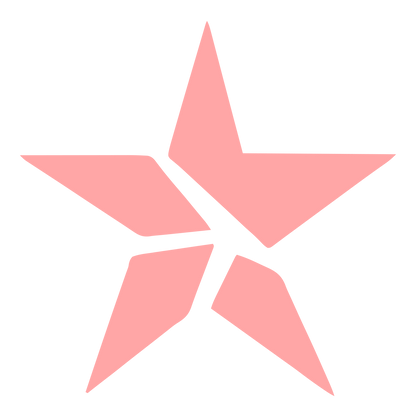Fragmented Star Logo #ffa6a6