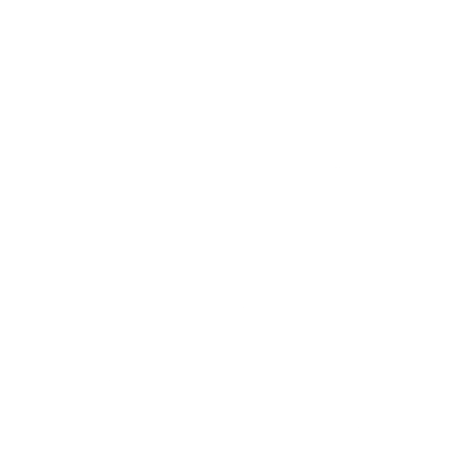 Fragmented Star Logo #ffffff