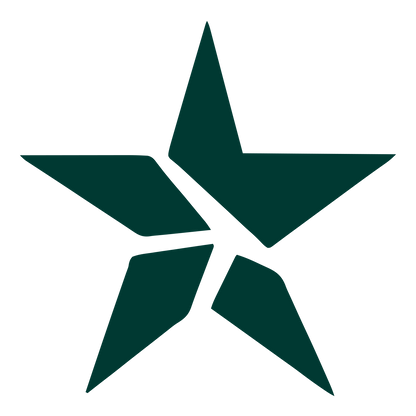 Fragmented Star Logo #003932