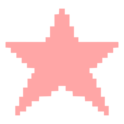 Pixel Star Logo #ffa6a6