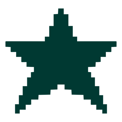 Pixel Star Logo #003932