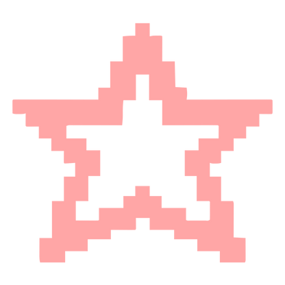 Pixel Star Logo #ffa6a6