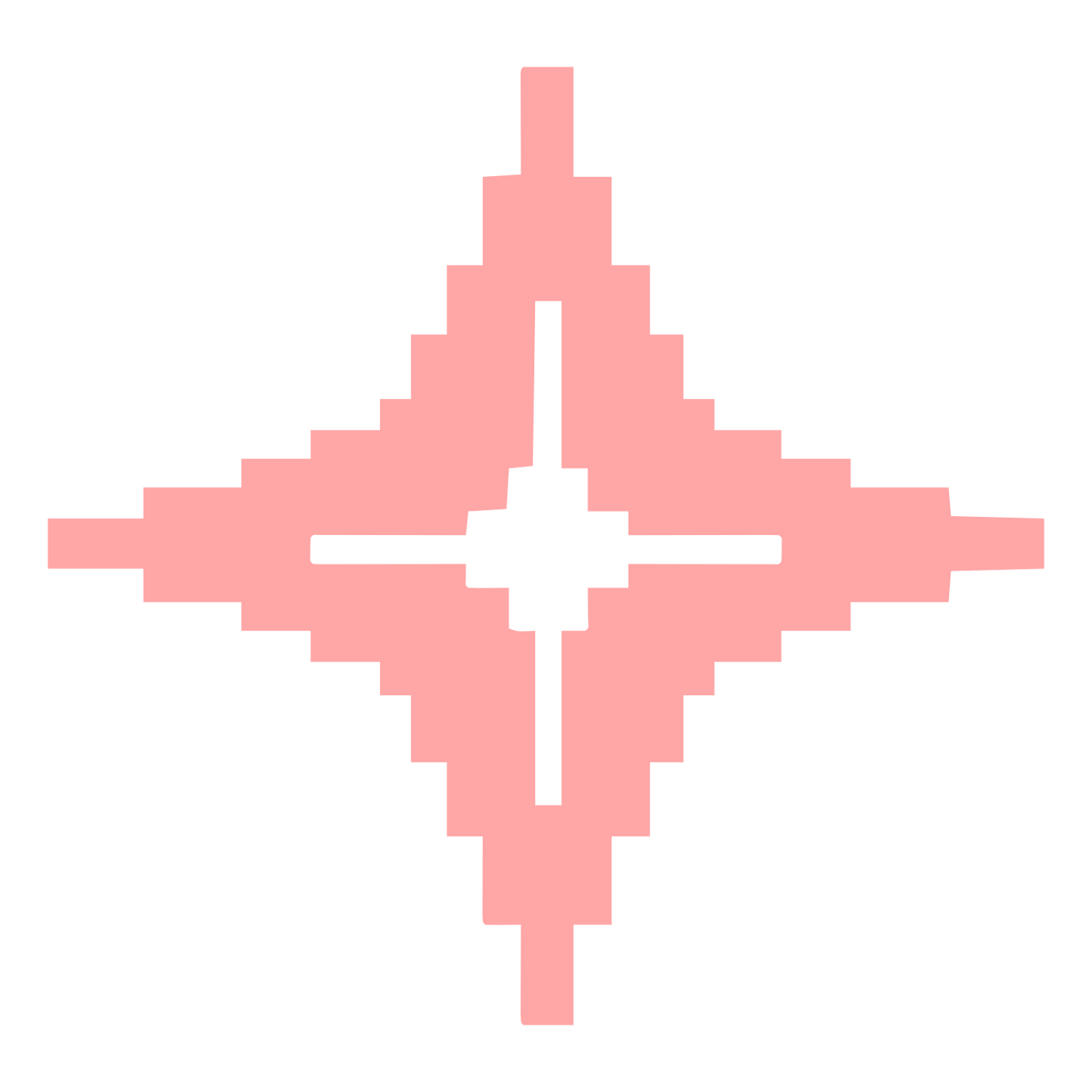 Pixel Star Logo #ffa6a6