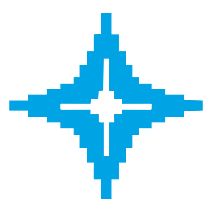 Pixel Star Logo #00a3e4