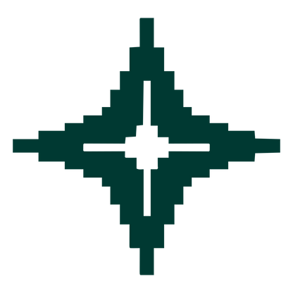 Pixel Star Logo #003932
