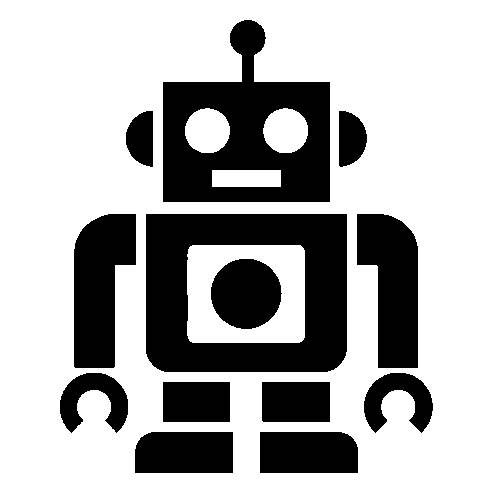 Bold Geometric Robot Logo