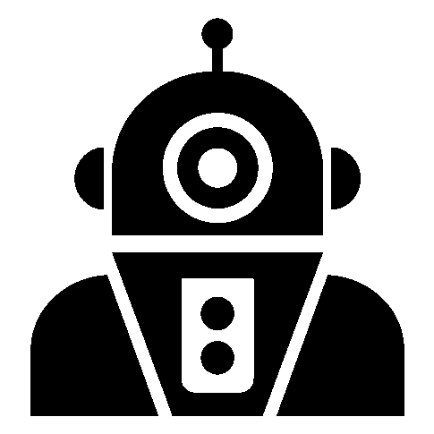 Bold Robot Head Logo