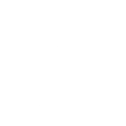 Bold Robot Head Logo #ffffff