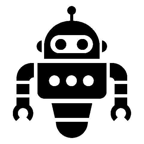 Bold Geometric Robot Logo