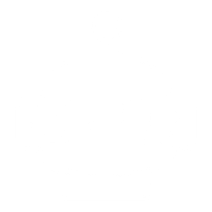 Monoline Robot Head Logo #ffffff