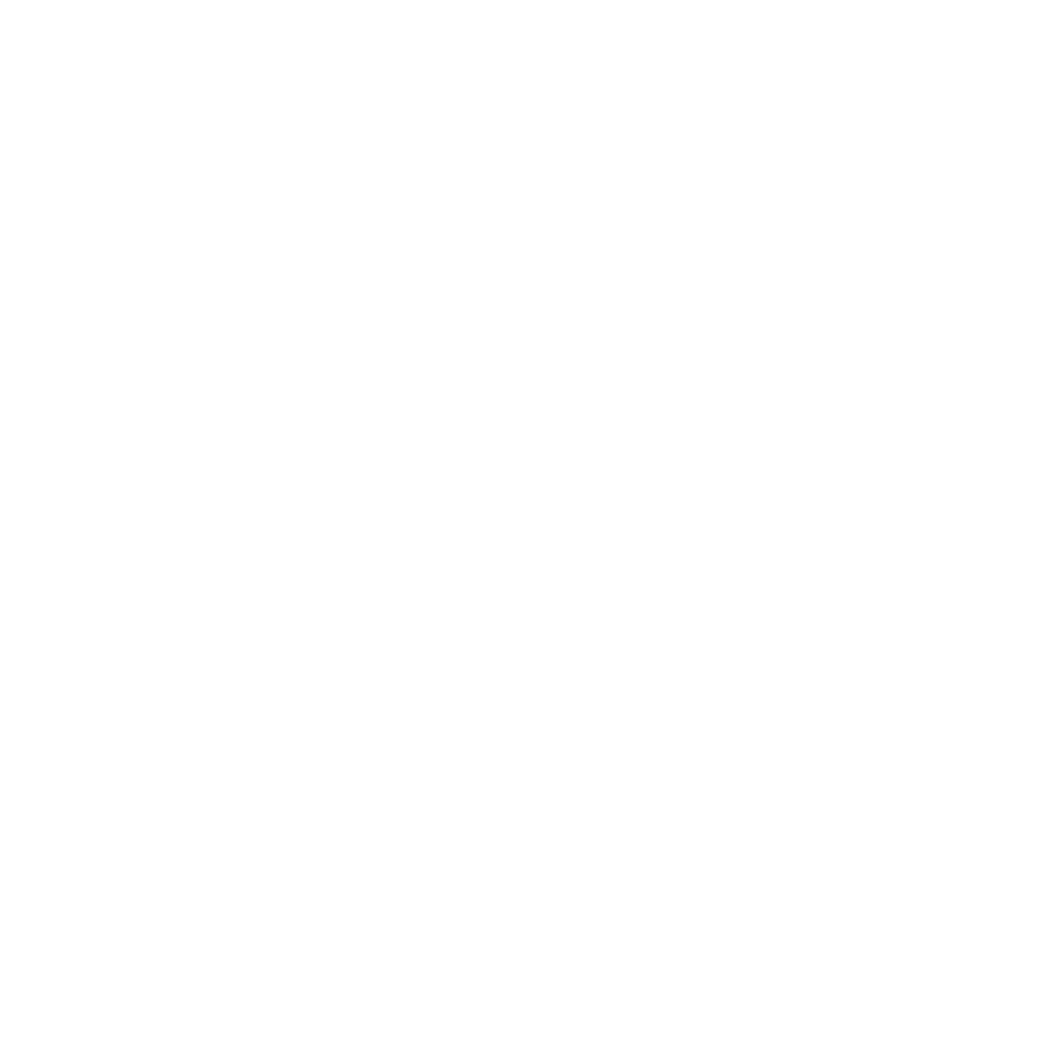 Monoline Robot Head Logo #ffffff
