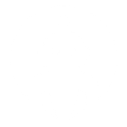 Negative Space Robot Logo #ffffff