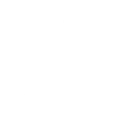 Bauhaus Robot Logo #ffffff
