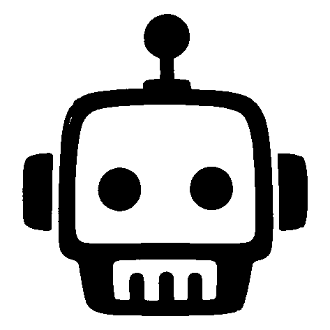 Hand-Drawn Robot Head Logo