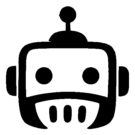 Robot Head Face Logo