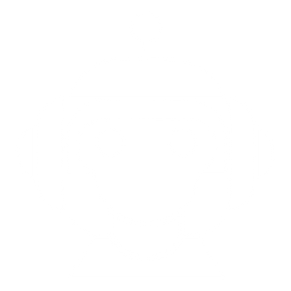 Robot Head Layered Logo #ffffff