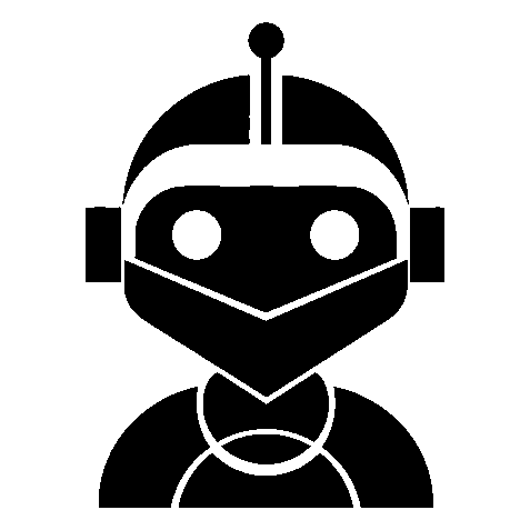 Robot Head Face Logo