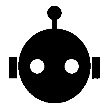Robot Head Antenna Logo