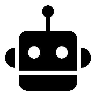 Robot Head Minimal Logo