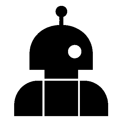 Robot Head Antenna Logo