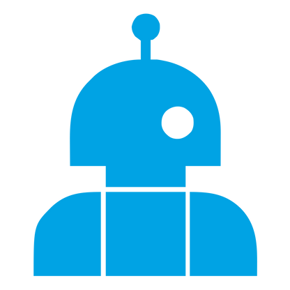 Robot Head Antenna Logo #00a3e4