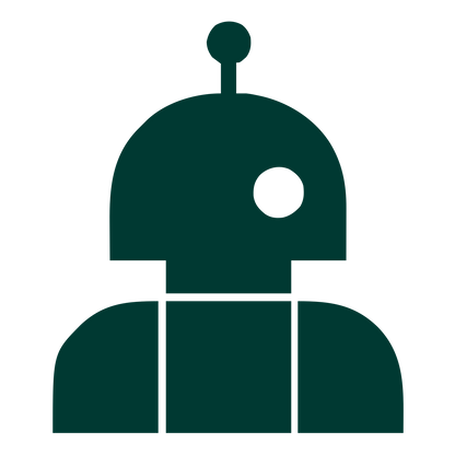 Robot Head Antenna Logo #003932