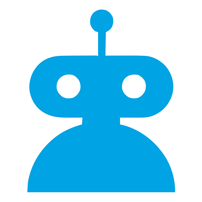 Robot Head Antenna Logo #00a3e4