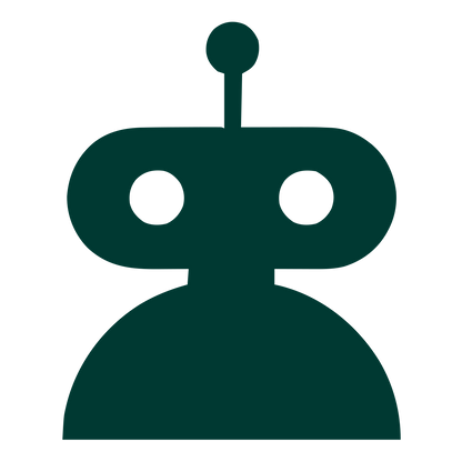 Robot Head Antenna Logo #003932