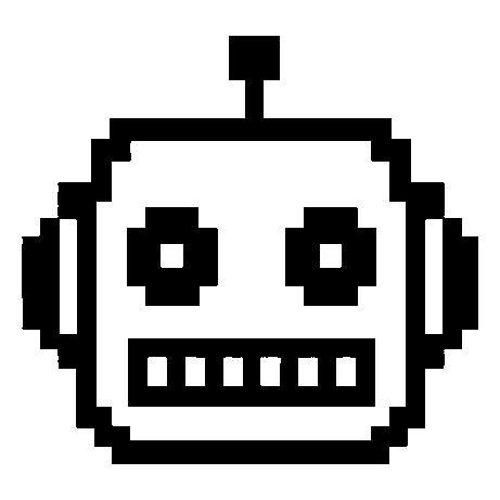 Pixel Robot Face Logo